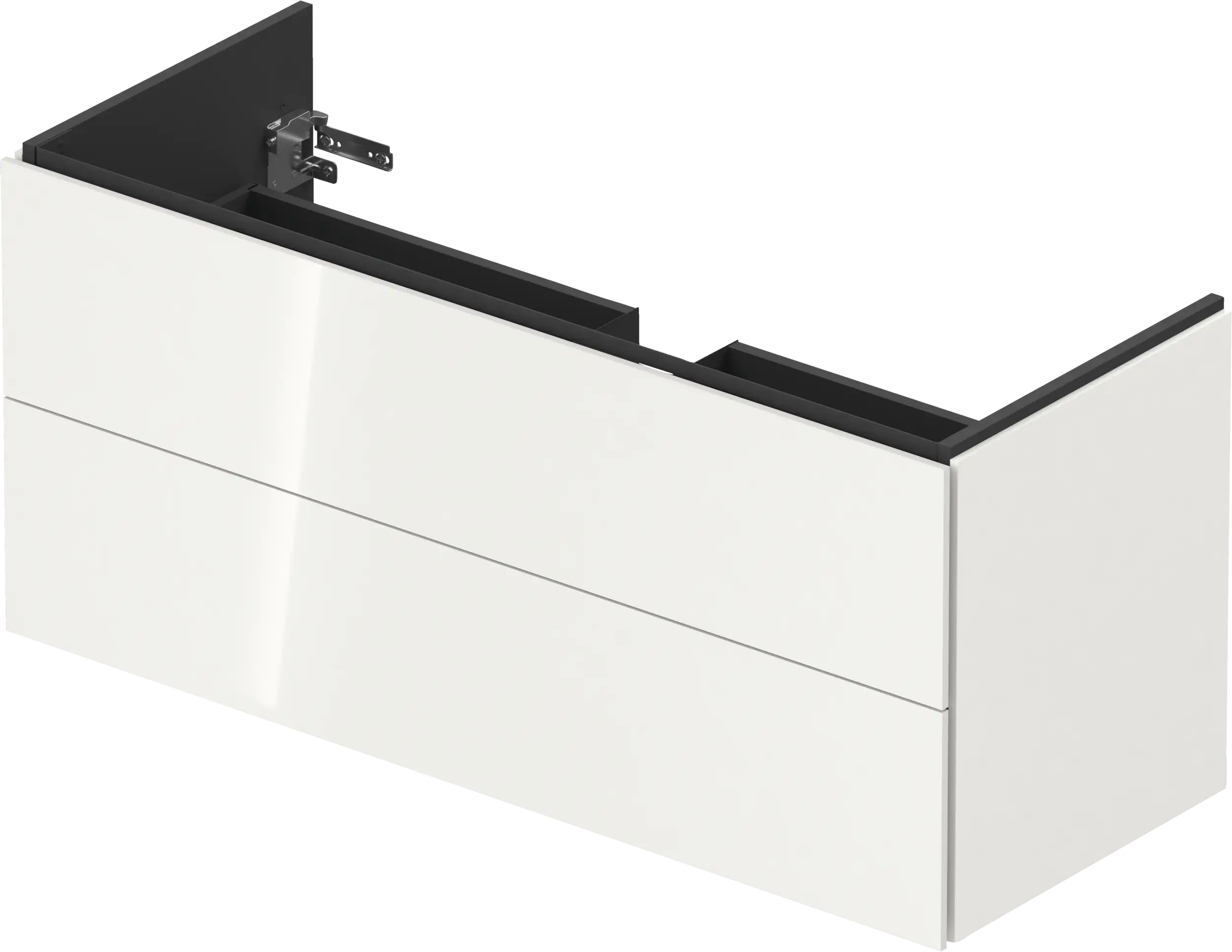 Duravit L-Cube 50 3/4'' Wall Mount Two Drawer Single Vanity Cabinet, Sink Sold Separately