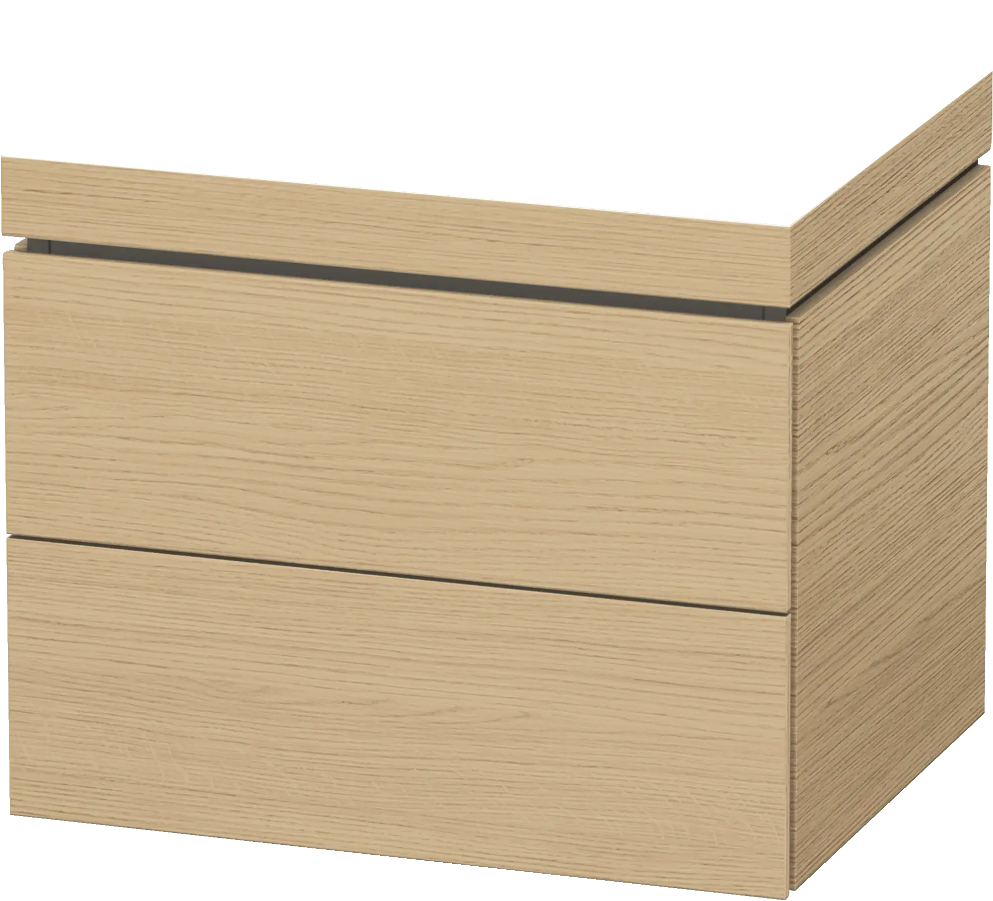 Duravit L-Cube 23 5/8'' Wall Mount Two Drawer c-bonded Single Vanity, Including Cabinet and