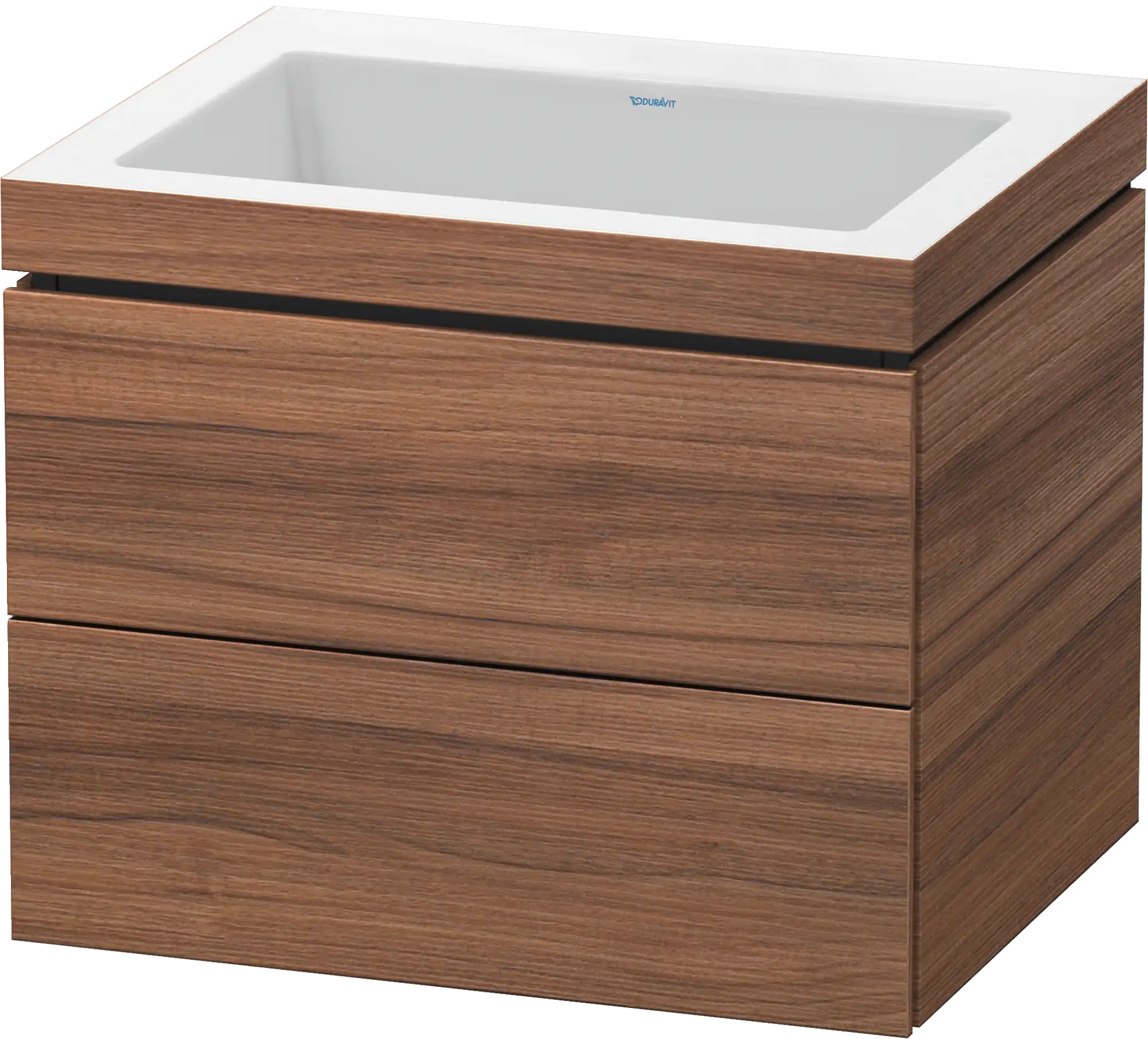 Duravit L-Cube 23 5/8'' Wall Mount Two Drawer c-bonded Single Vanity, Including Cabinet and