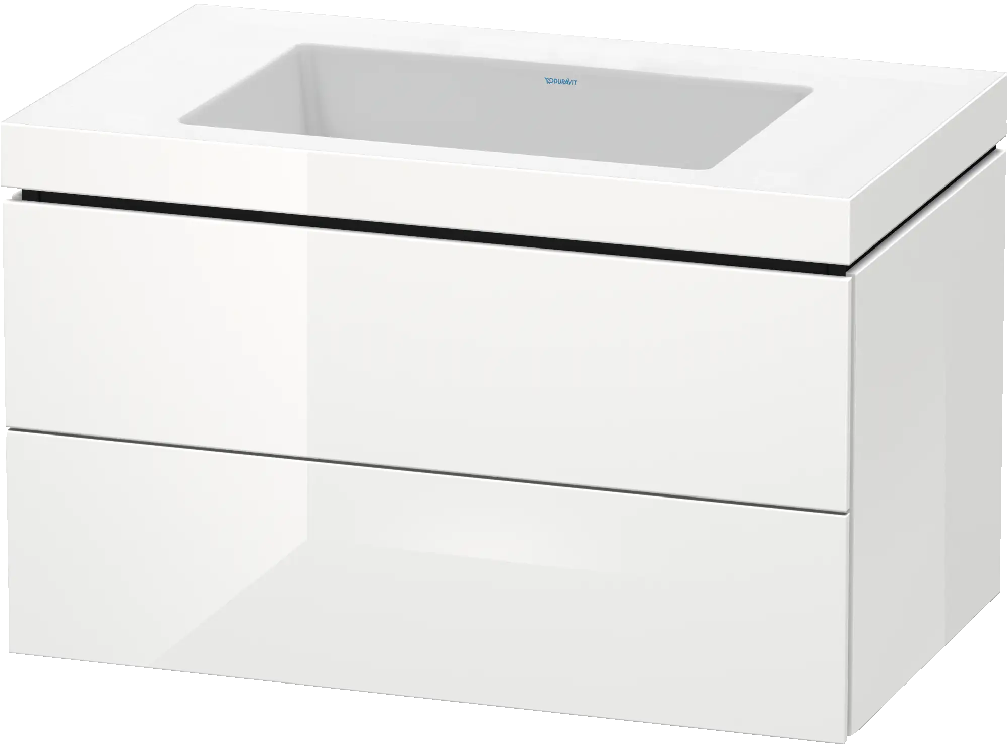 Duravit L-Cube 31 1/2'' Wall Mount Two Drawer c-bonded Single Vanity, Including Cabinet and