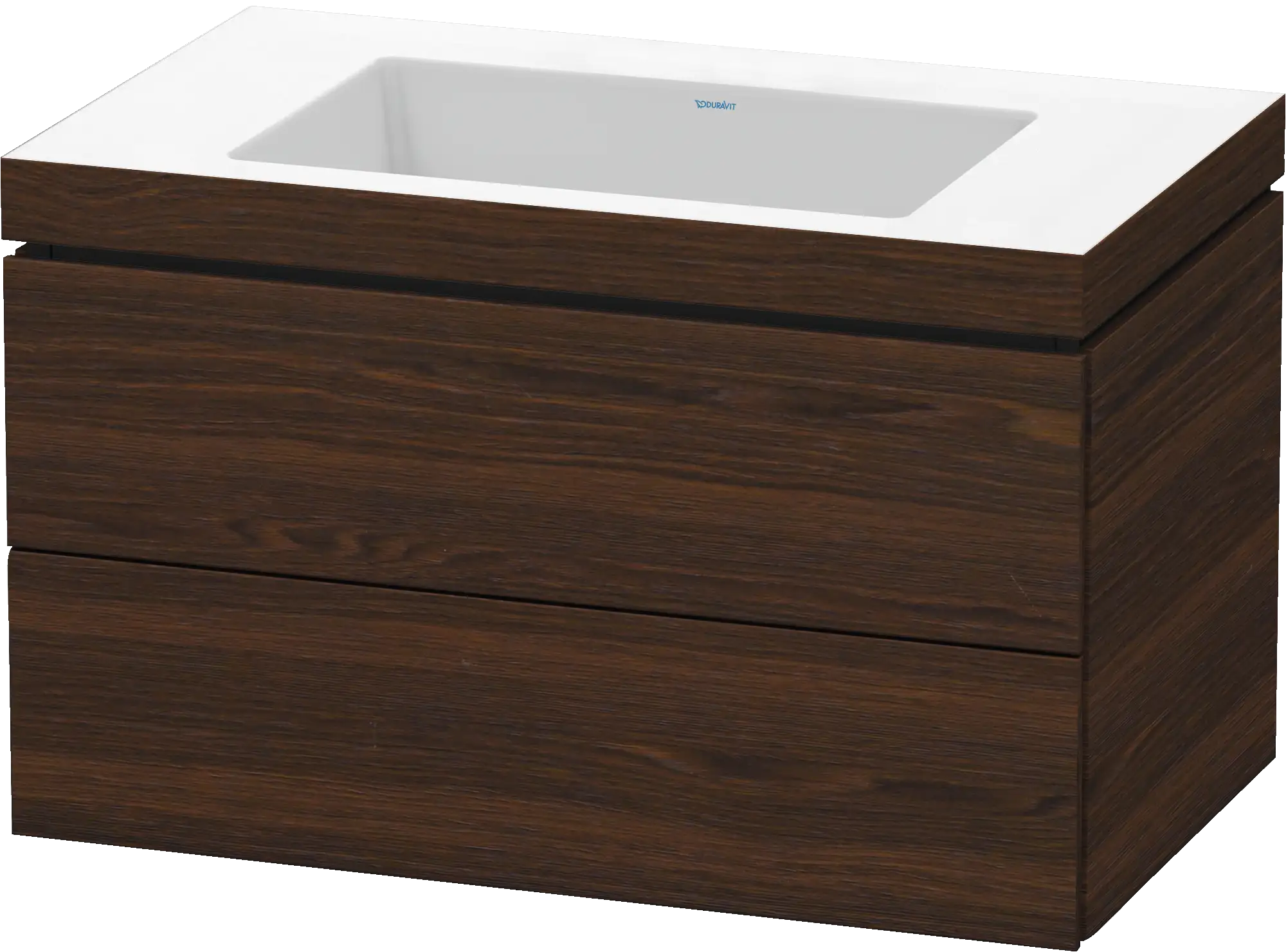 Duravit L-Cube 31 1/2'' Wall Mount Two Drawer c-bonded Single Vanity, Including Cabinet and