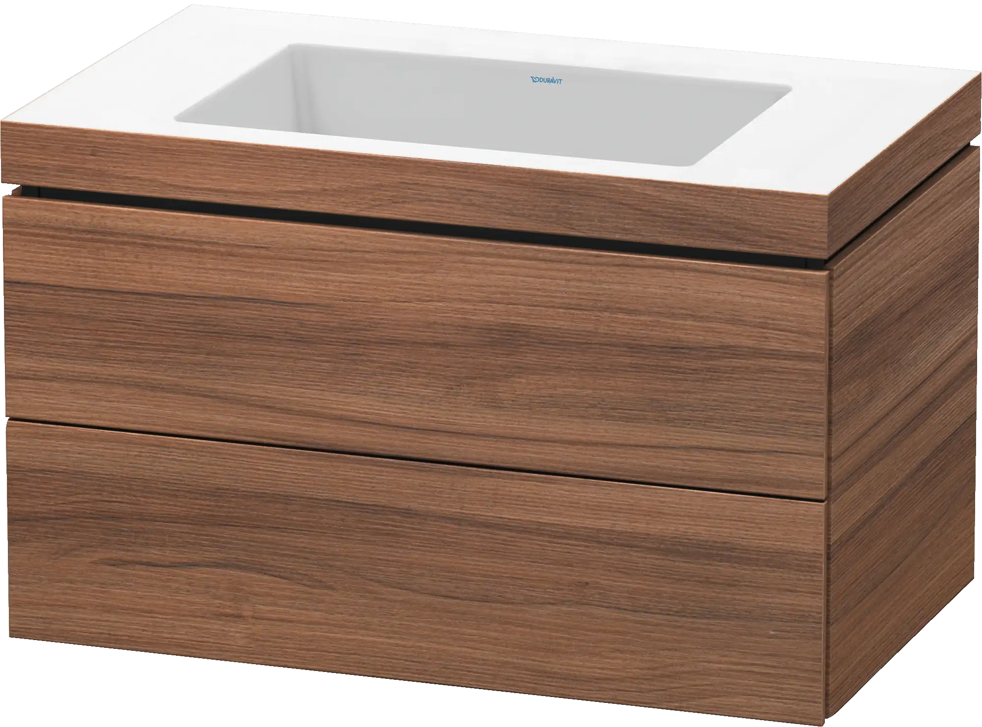Duravit L-Cube 31 1/2'' Wall Mount Two Drawer c-bonded Single Vanity, Including Cabinet and