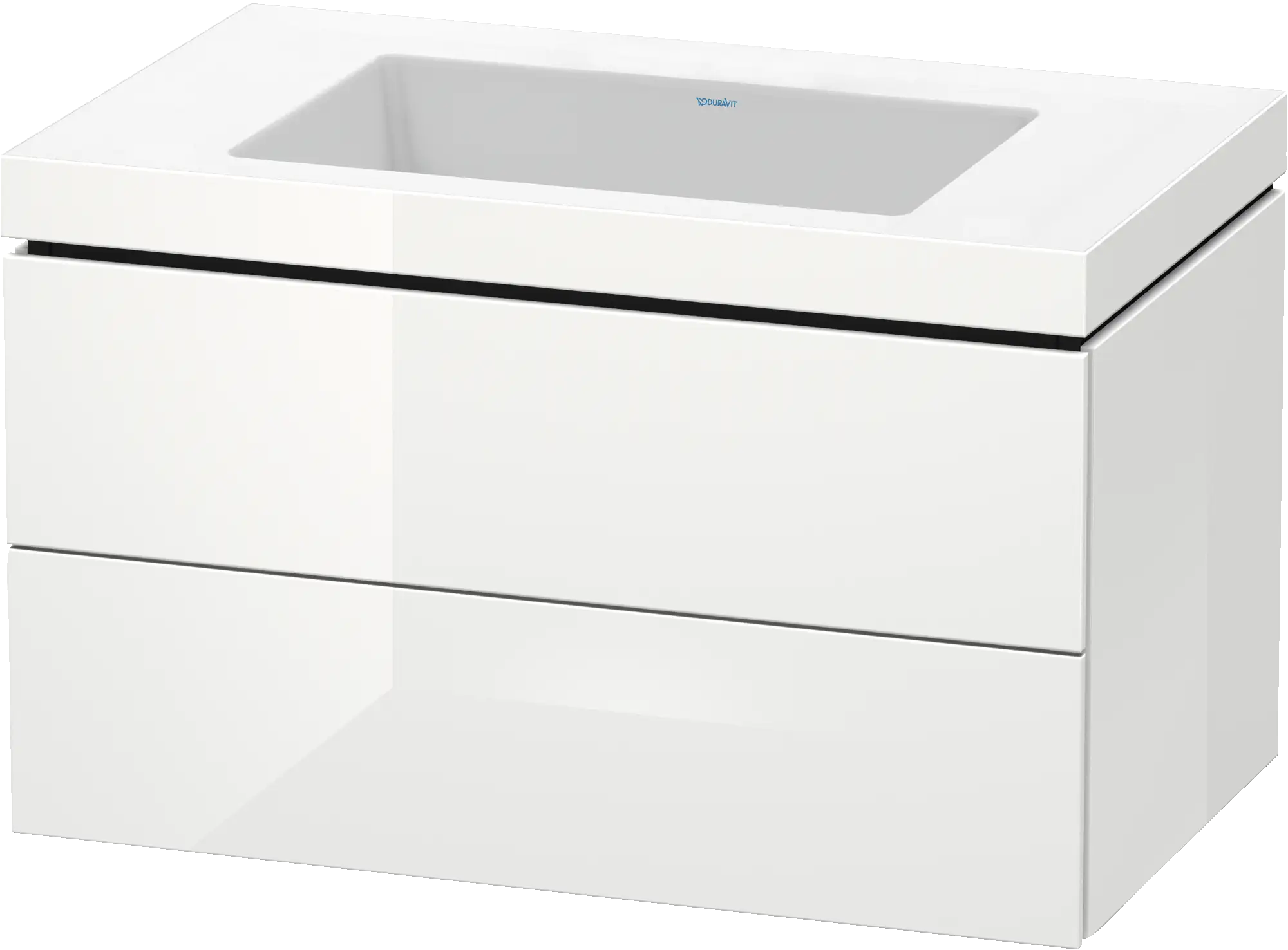 Duravit L-Cube 31 1/2'' Wall Mount Two Drawer c-bonded Single Vanity, Including Cabinet and