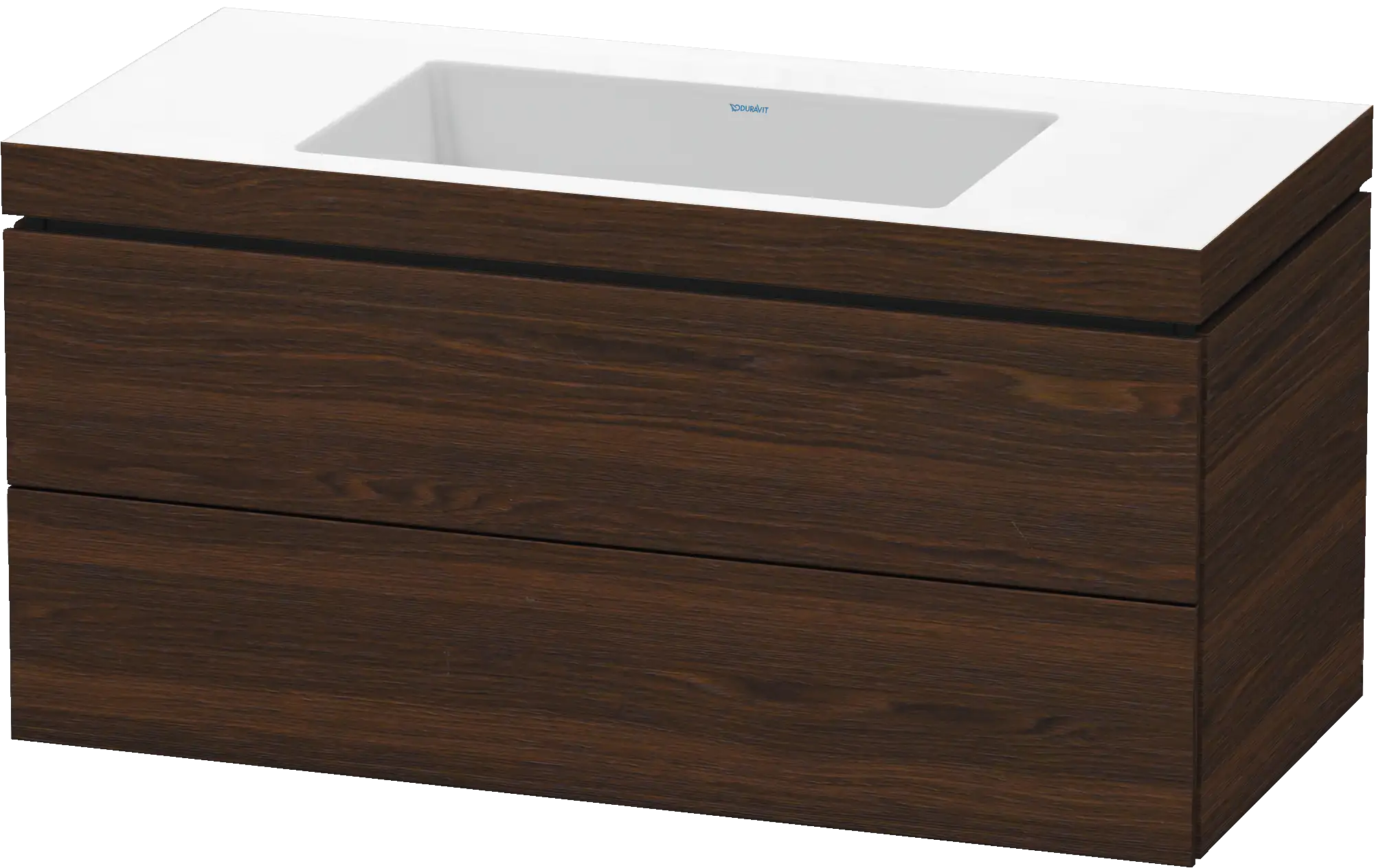 Duravit L-Cube 39 3/8'' Wall Mount Two Drawer c-bonded Single Vanity, Including Cabinet and