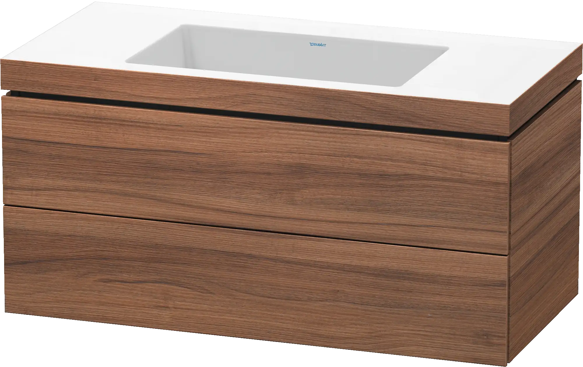 Duravit L-Cube 39 3/8'' Wall Mount Two Drawer c-bonded Single Vanity, Including Cabinet and