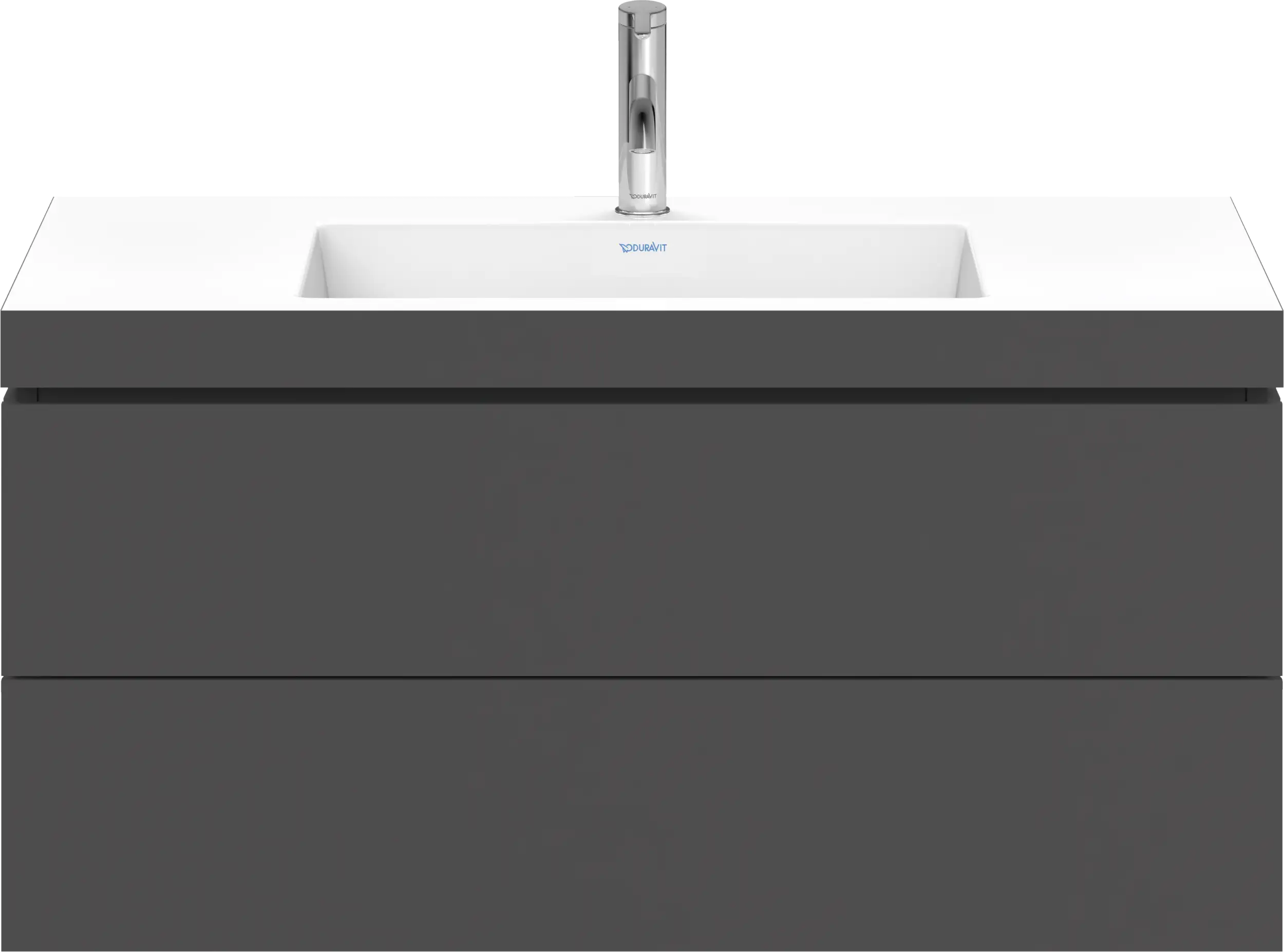 Duravit L-Cube 39 3/8'' Wall Mount Two Drawer c-bonded Single Vanity, Including Cabinet and Single Hole Sink