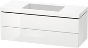Duravit L-Cube 47 1/4'' Wall Mount Two Drawer c-bonded Single Vanity, Including Cabinet and