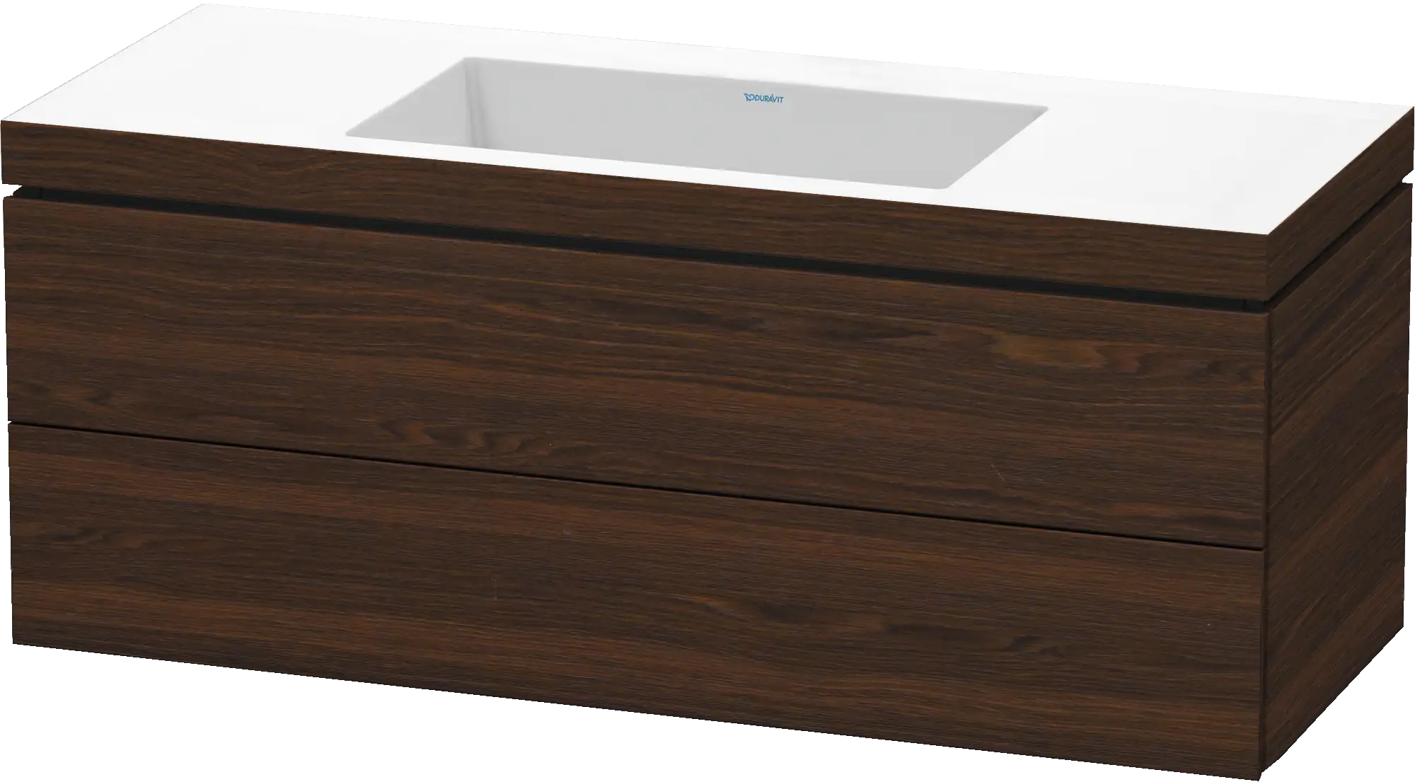 Duravit L-Cube 47 1/4'' Wall Mount Two Drawer c-bonded Single Vanity, Including Cabinet and