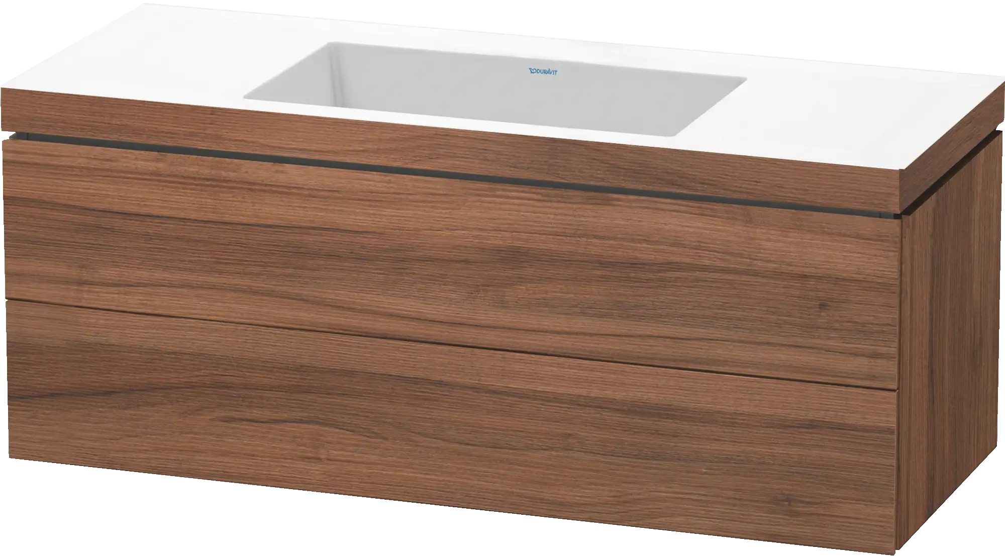 Duravit L-Cube 47 1/4'' Wall Mount Two Drawer c-bonded Single Vanity, Including Cabinet and