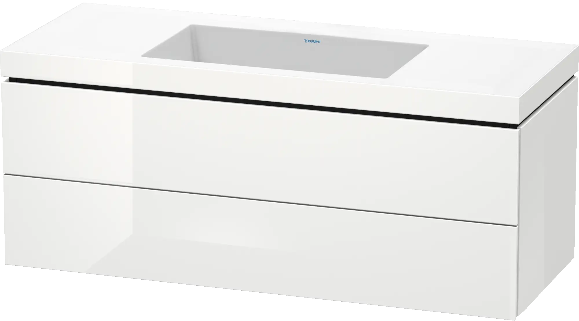 Duravit L-Cube 47 1/4'' Wall Mount Two Drawer c-bonded Single Vanity, Including Cabinet and