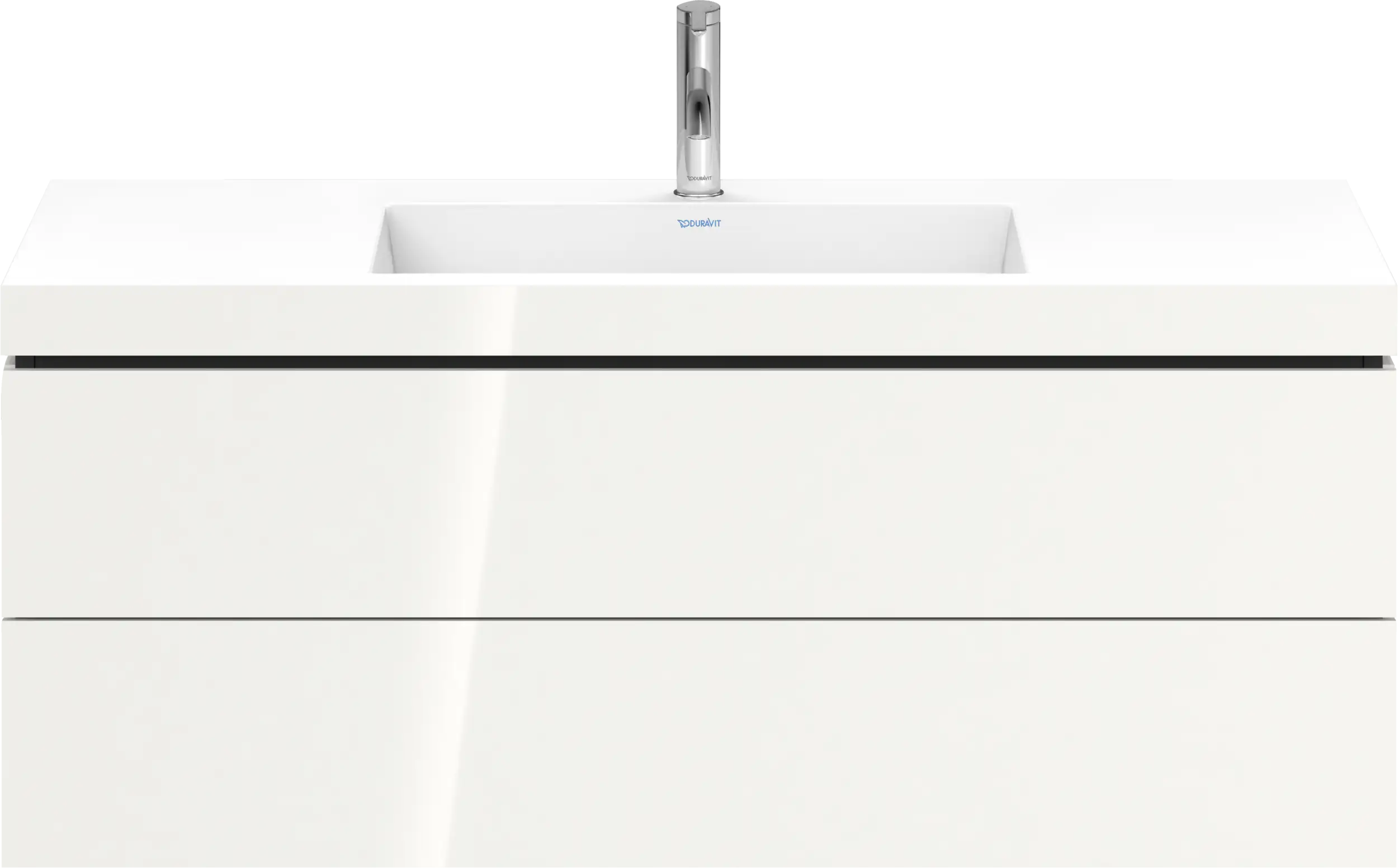 Duravit L-Cube 47 1/4'' Wall Mount Two Drawer c-bonded Single Vanity, Including Cabinet and Single Hole Sink