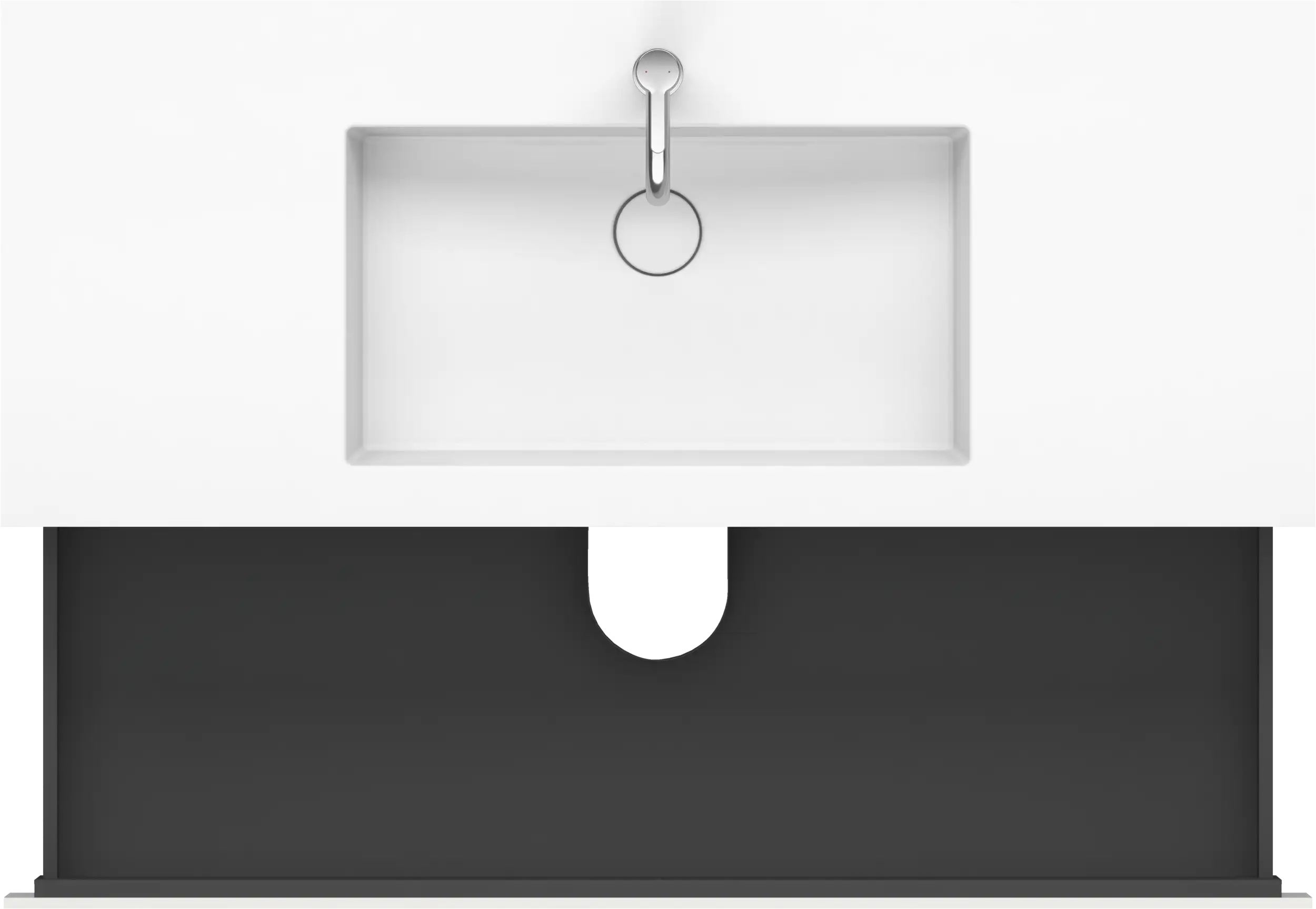 Duravit L-Cube 47 1/4'' Wall Mount Two Drawer c-bonded Single Vanity, Including Cabinet and Single Hole Sink