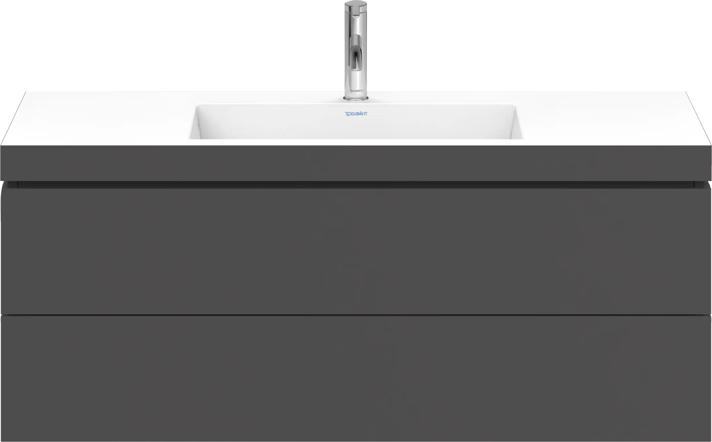 Duravit L-Cube 47 1/4'' Wall Mount Two Drawer c-bonded Single Vanity, Including Cabinet and Single Hole Sink