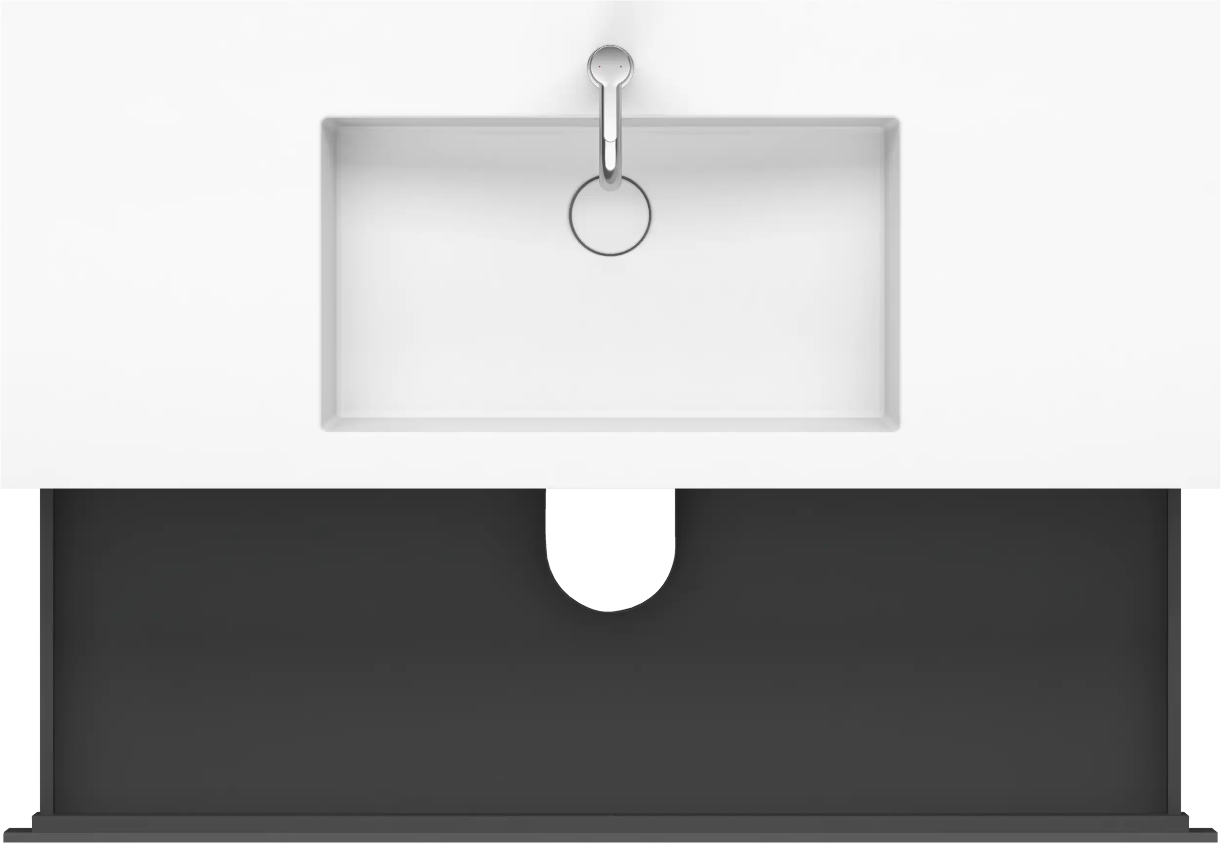 Duravit L-Cube 47 1/4'' Wall Mount Two Drawer c-bonded Single Vanity, Including Cabinet and Single Hole Sink