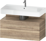 Duravit Qatego 39'' Single Vanity Cabinet in Marbled Oak, Sink Sold Separately