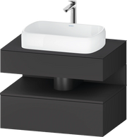 Studio F. A. Porsche Collection 31 1/2'' Wall Mount One Drawer Single Vanity Cabinet in Matte Graphite, Sink Sold Separately