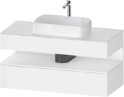 Duravit Qatego 47 1/4'' Single Vanity Cabinet in Matte White, Sink Sold Separately