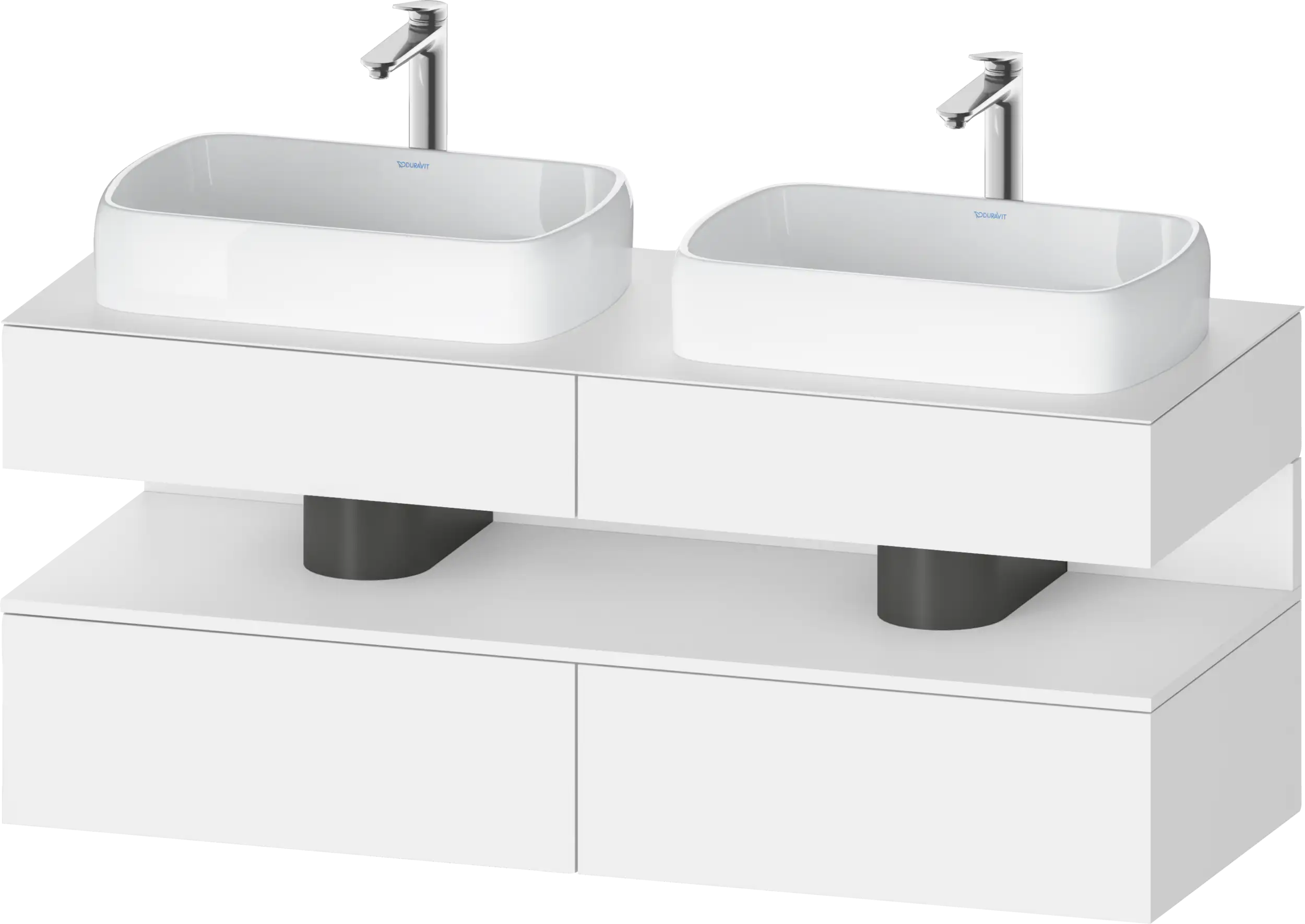 Duravit Qatego 55 1/8'' Double Vanity Cabinet, Sink Sold Separately