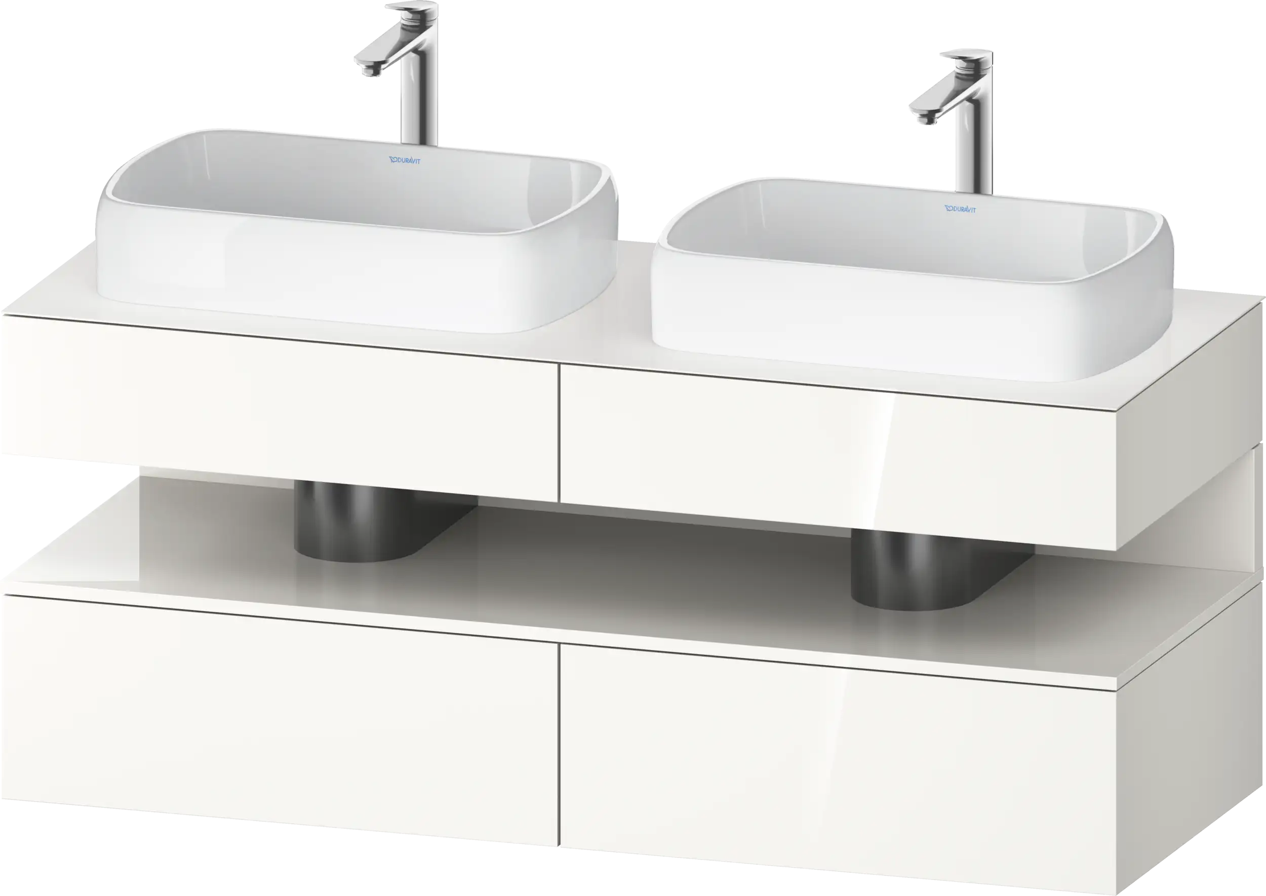 Duravit Qatego 55 1/8'' Double Vanity Cabinet, Sink Sold Separately