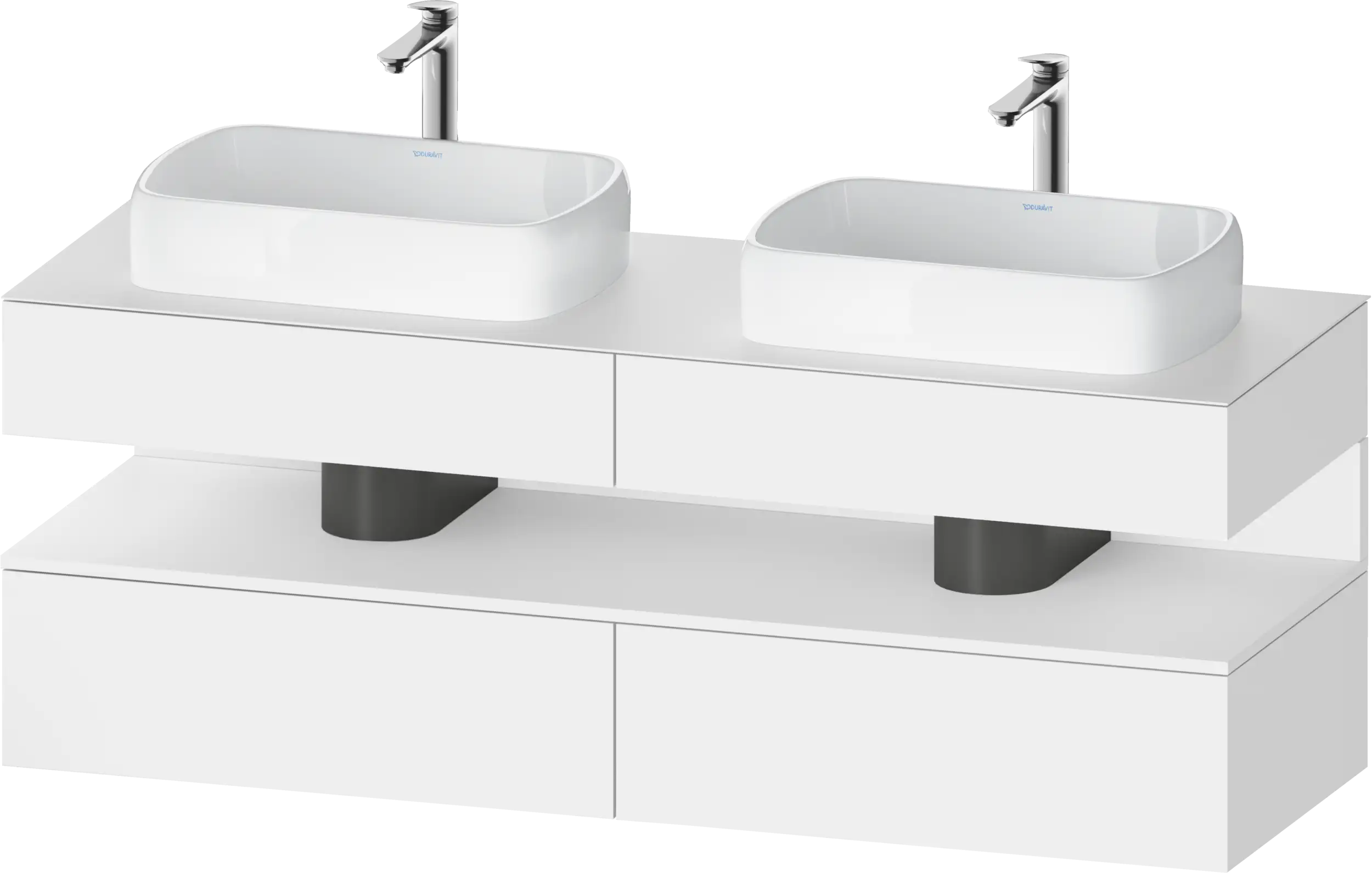 Duravit Qatego 63'' Double Vanity Cabinet, Sink Sold Separately