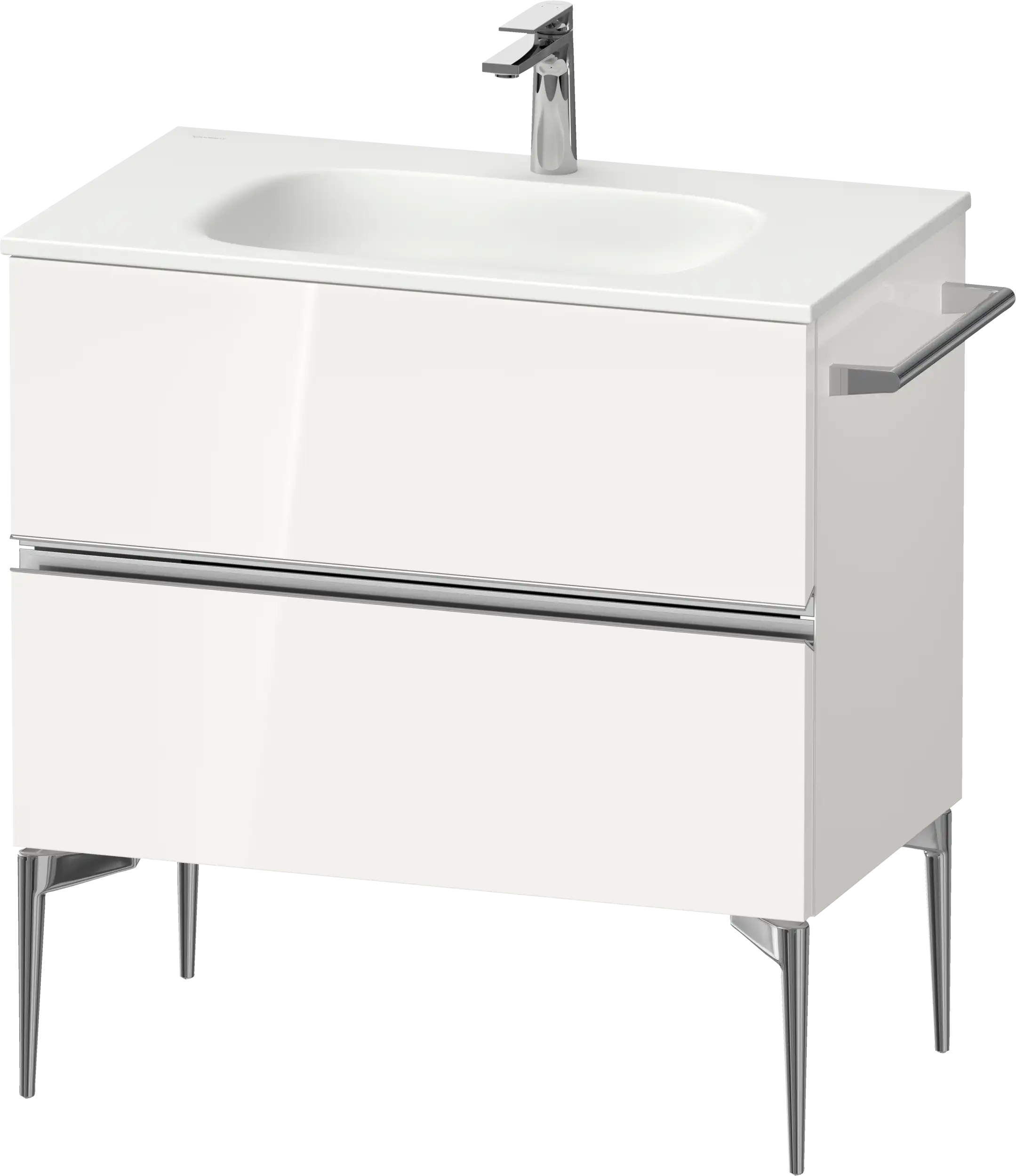 Duravit Sivida 31 7/8'' Wall Mount Two Drawer Single Vanity Cabinet, Sink Sold Separately