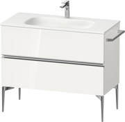 Duravit Sivida 39 3/4'' Wall Mount Two Drawer Single Vanity Cabinet, Sink Sold Separately