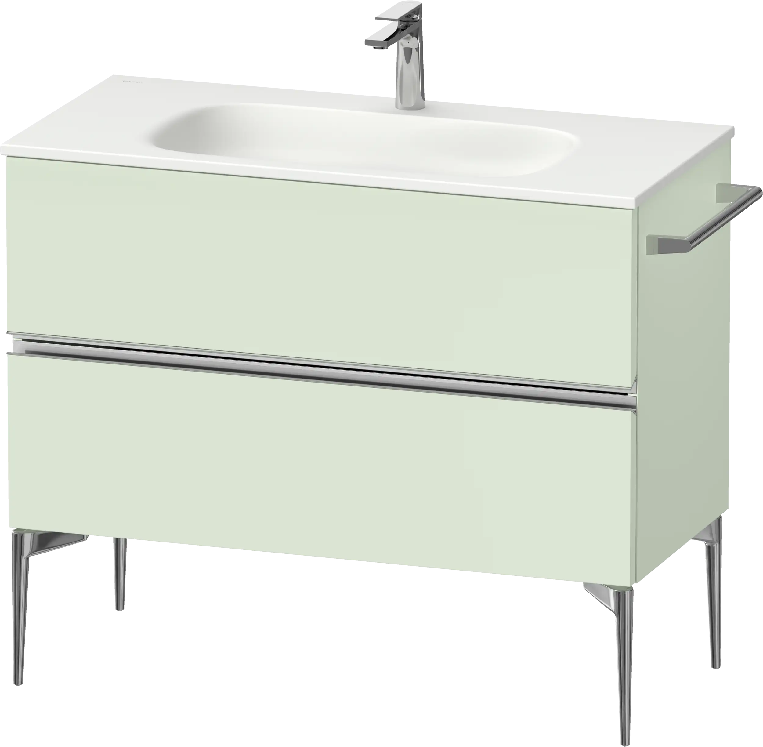 Duravit Sivida 39 3/4'' Wall Mount Two Drawer Single Vanity Cabinet, Sink Sold Separately