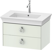 Duravit White Tulip 28 7/8'' Wall Mount Two Drawer Single Vanity Cabinet, Sink Sold Separately