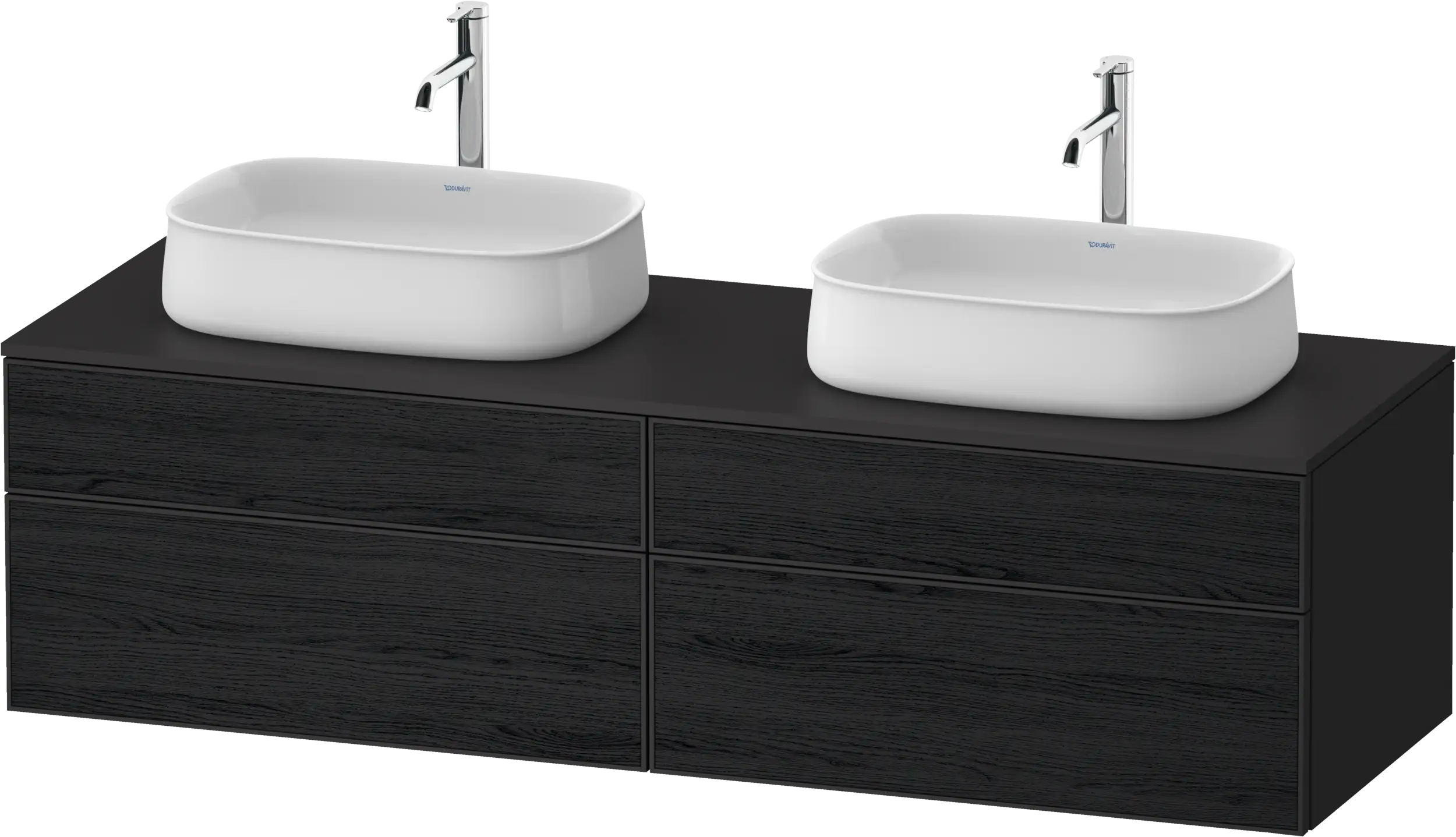 Duravit Zencha 39 3/8'' Wall Mount Double Vanity Cabinet, Sink Sold Separately