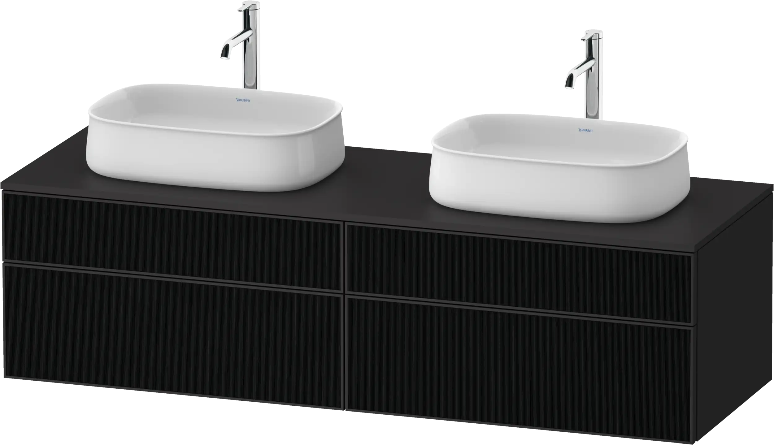 Duravit Zencha 39 3/8'' Wall Mount Double Vanity Cabinet, Sink Sold Separately
