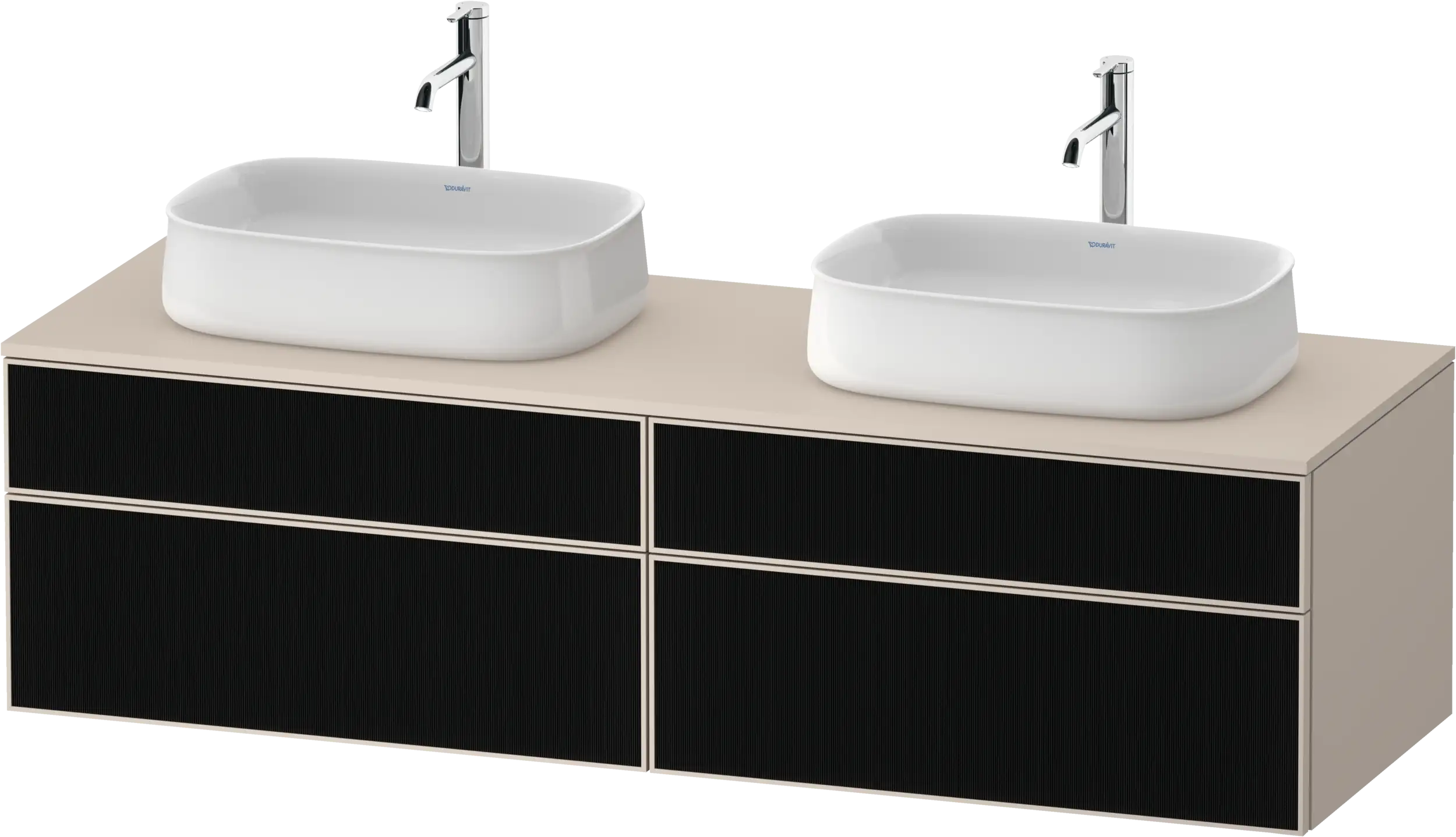 Duravit Zencha 39 3/8'' Wall Mount Double Vanity Cabinet, Sink Sold Separately