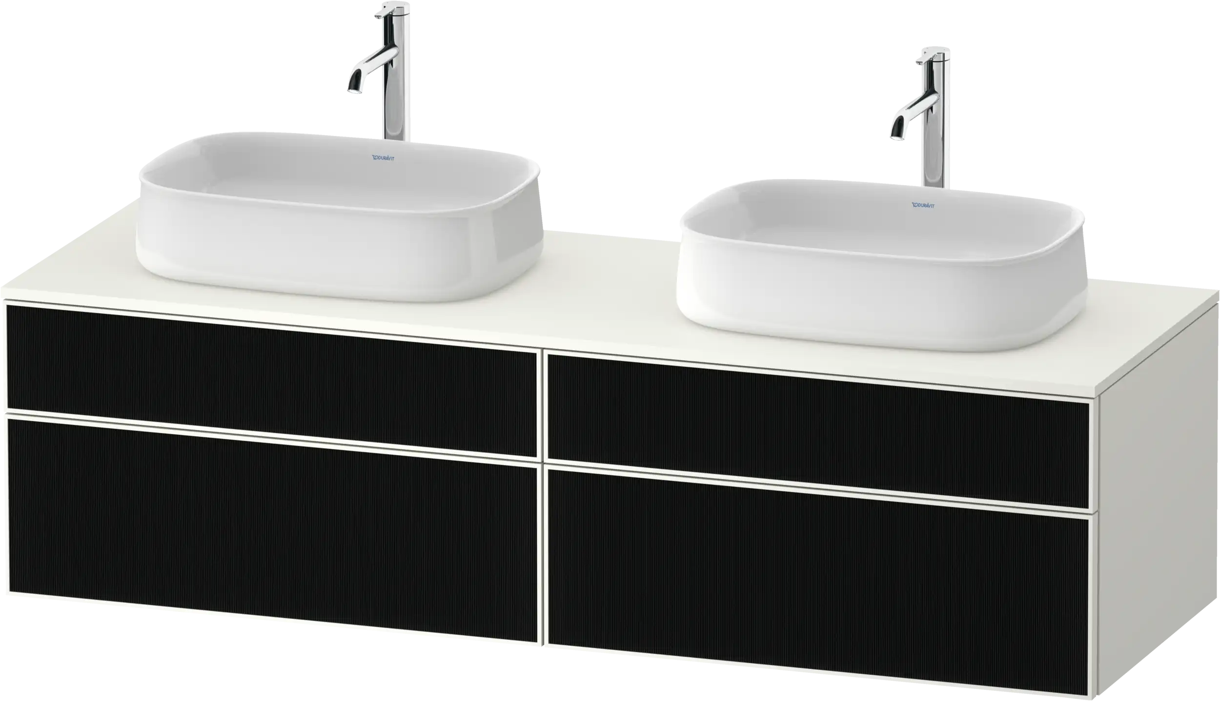 Duravit Zencha 39 3/8'' Wall Mount Double Vanity Cabinet, Sink Sold Separately