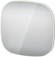 Duravit Zencha Sensor Control LED Mirror in Aluminum, 2700K - 6500K