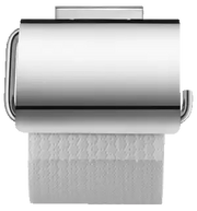 Duravit Karree Single Roll Covered Toilet Paper Holder in Chrome