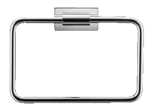 Duravit Karree Towel Ring in Chrome
