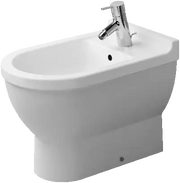 Duravit Starck 3 Single Hole Horizontal Spray Floorstanding Bidet in White