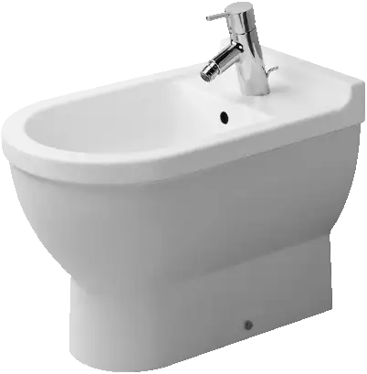 Duravit Starck 3 Single Hole Horizontal Spray Floorstanding Bidet in White