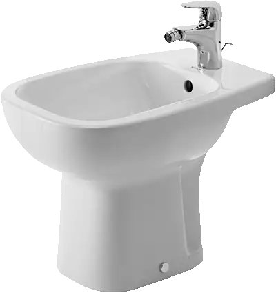 Duravit D-Code Single Hole Horizontal Spray Floorstanding Bidet in White