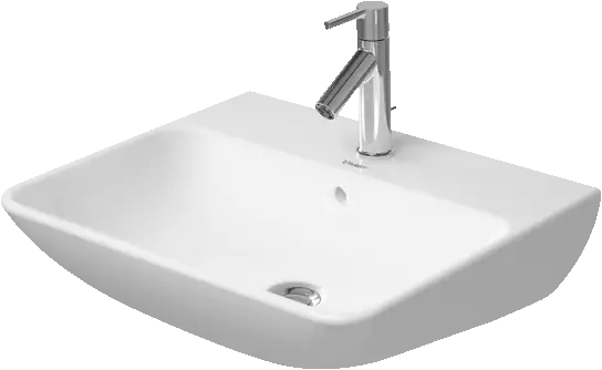 Duravit ME by Starck 21 5/8'' Rectangular Wall Mounted Sink with Single Faucet Hole and with Overflow
