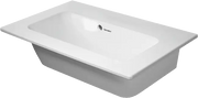 Duravit ME by Starck 24 3/4'' Rectangular Wall Mounted Sink in White with Overflow