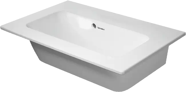 Duravit ME by Starck 24 3/4'' Rectangular Wall Mounted Sink in White with Overflow