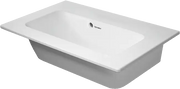 Duravit ME by Starck 24 3/4'' Rectangular Wall Mounted Sink in Satin Matte White with Overflow