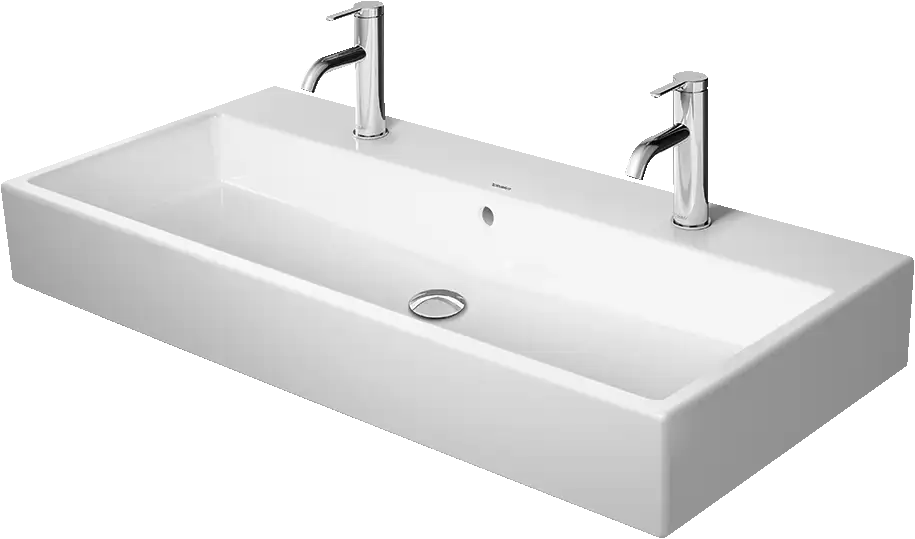 Duravit Vero 39 3/8'' Rectangular Vessel Sink in White with Overflow