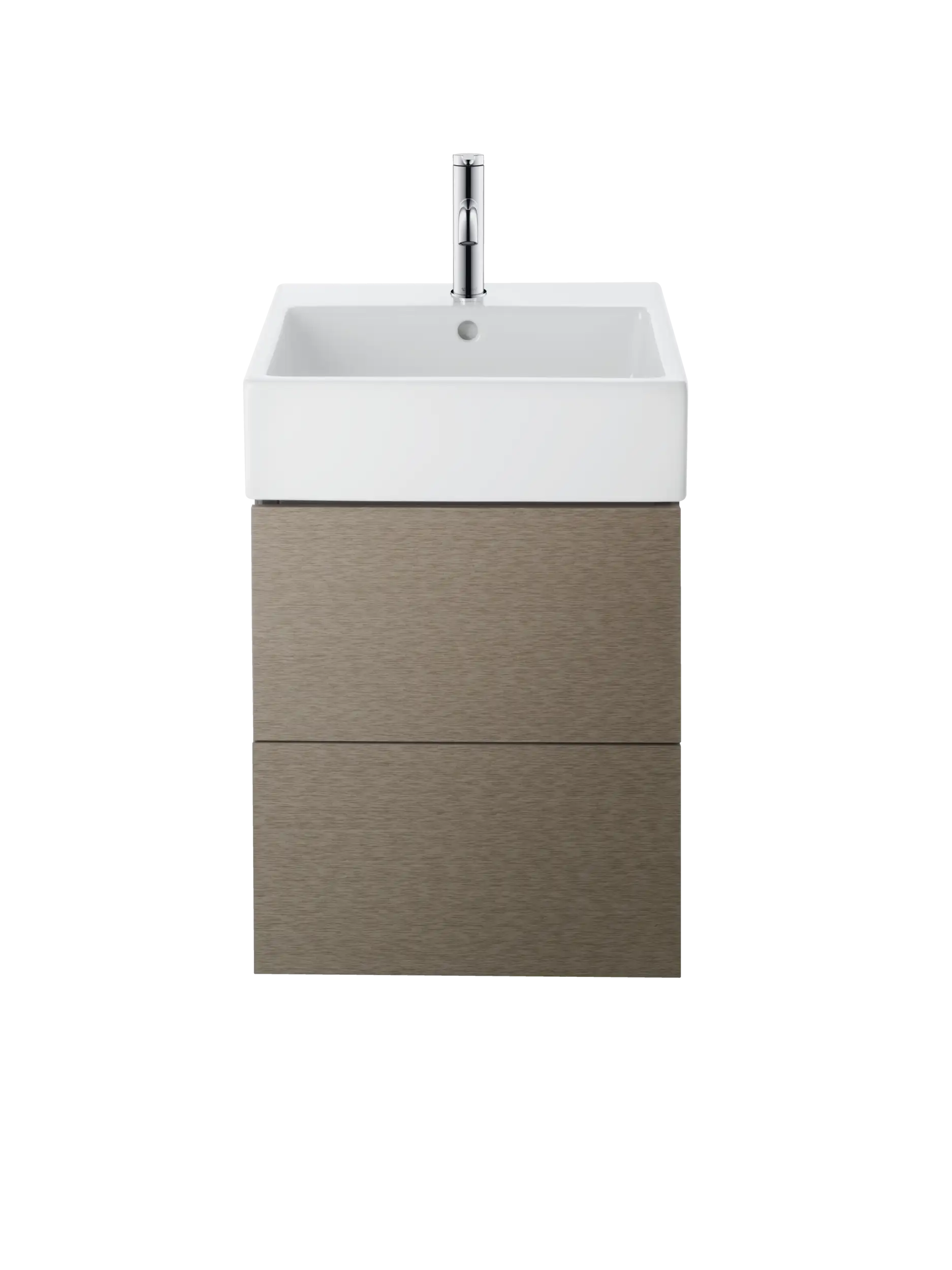 Duravit Vero 19 5/8'' Rectangular Wall Mounted Sink in White with Single Faucet Hole and with Overflow