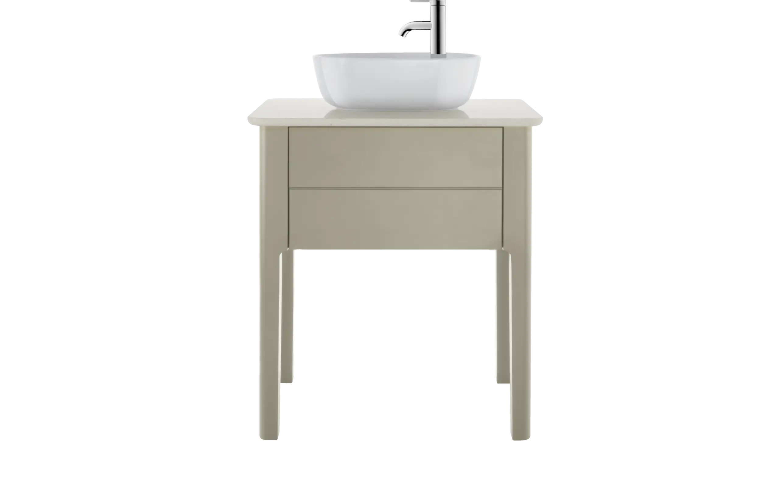 Duravit Luv 16 1/2'' Oval Vessel Sink in White with Single Faucet Hole and