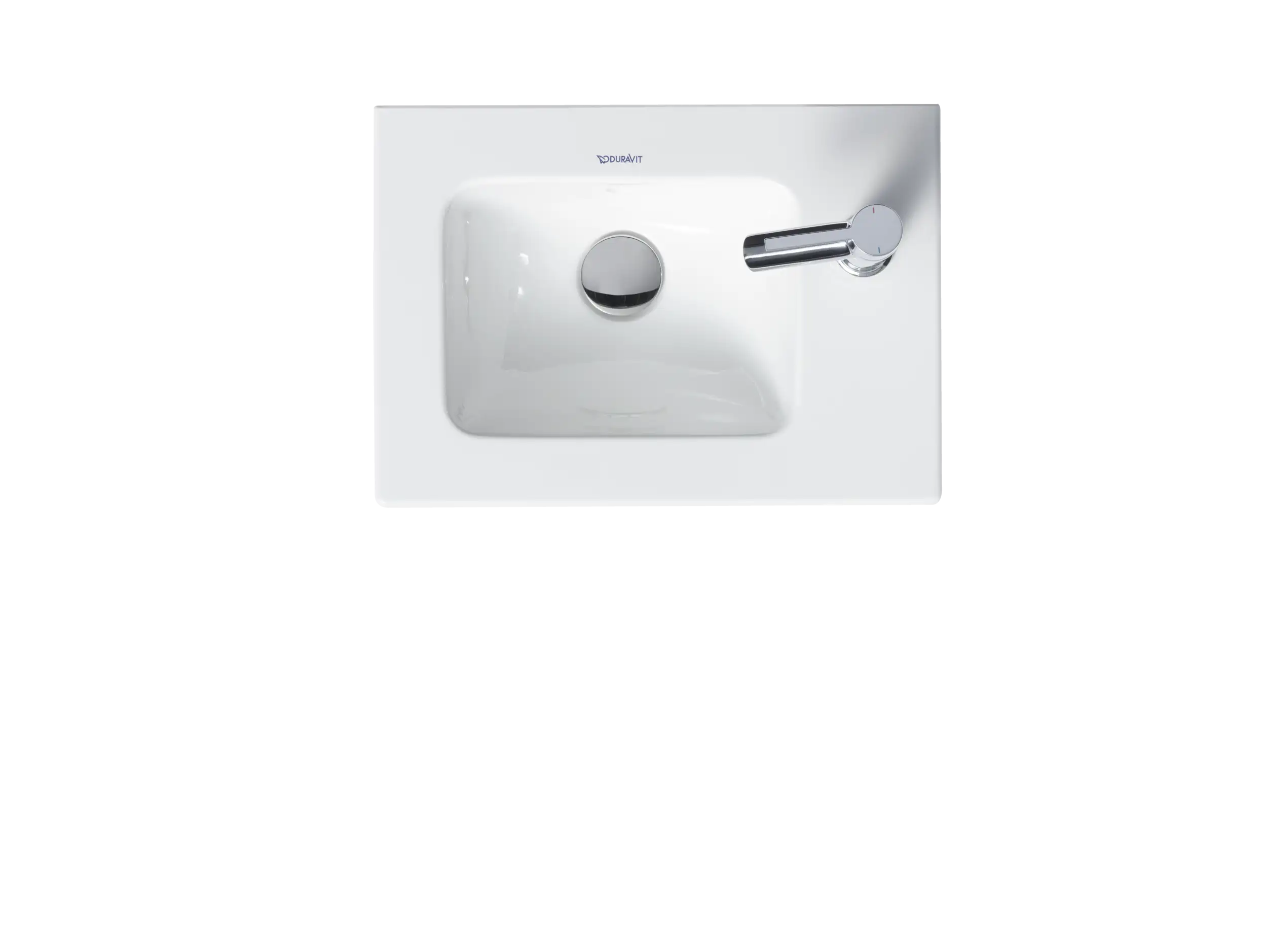 Duravit ME by Starck 16 7/8'' Rectangular Wall Mounted Sink with Single Faucet Hole and with Overflow