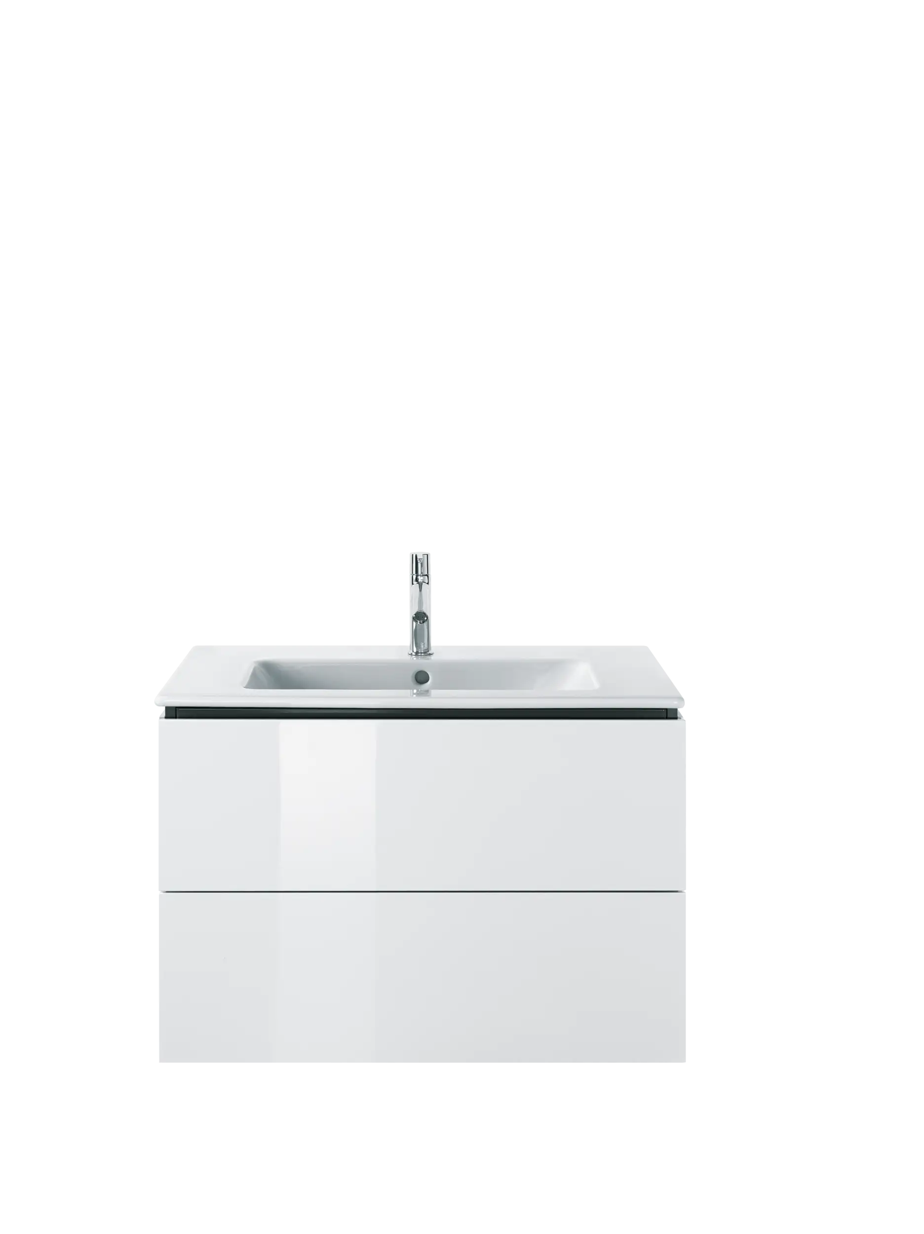 Duravit ME by Starck 32 5/8'' Rectangular Wall Mounted Sink in White with Single Faucet Hole and with Overflow