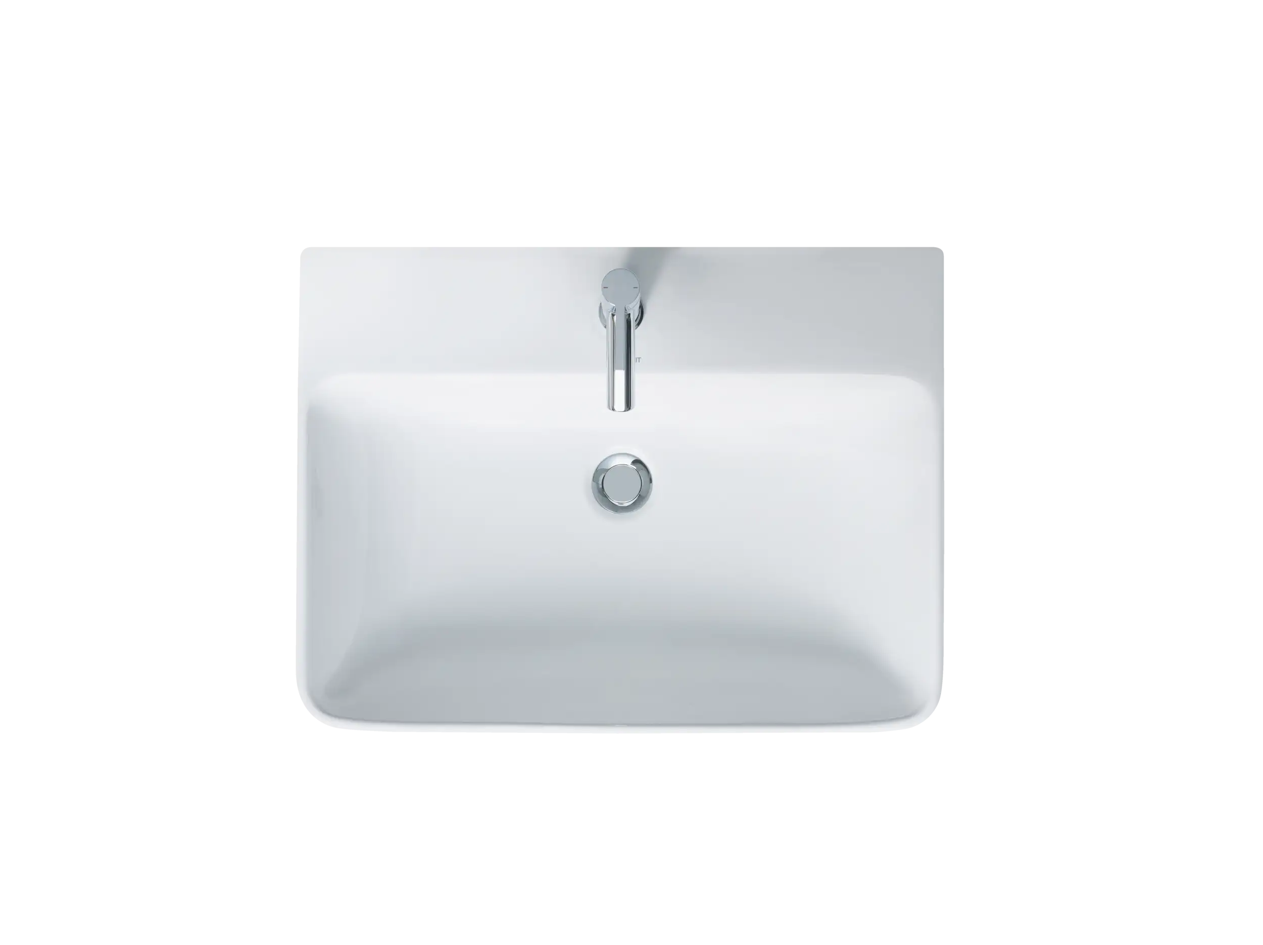 Duravit ME by Starck 25 5/8'' Rectangular Wall Mounted Sink with Single Faucet Hole and with Overflow