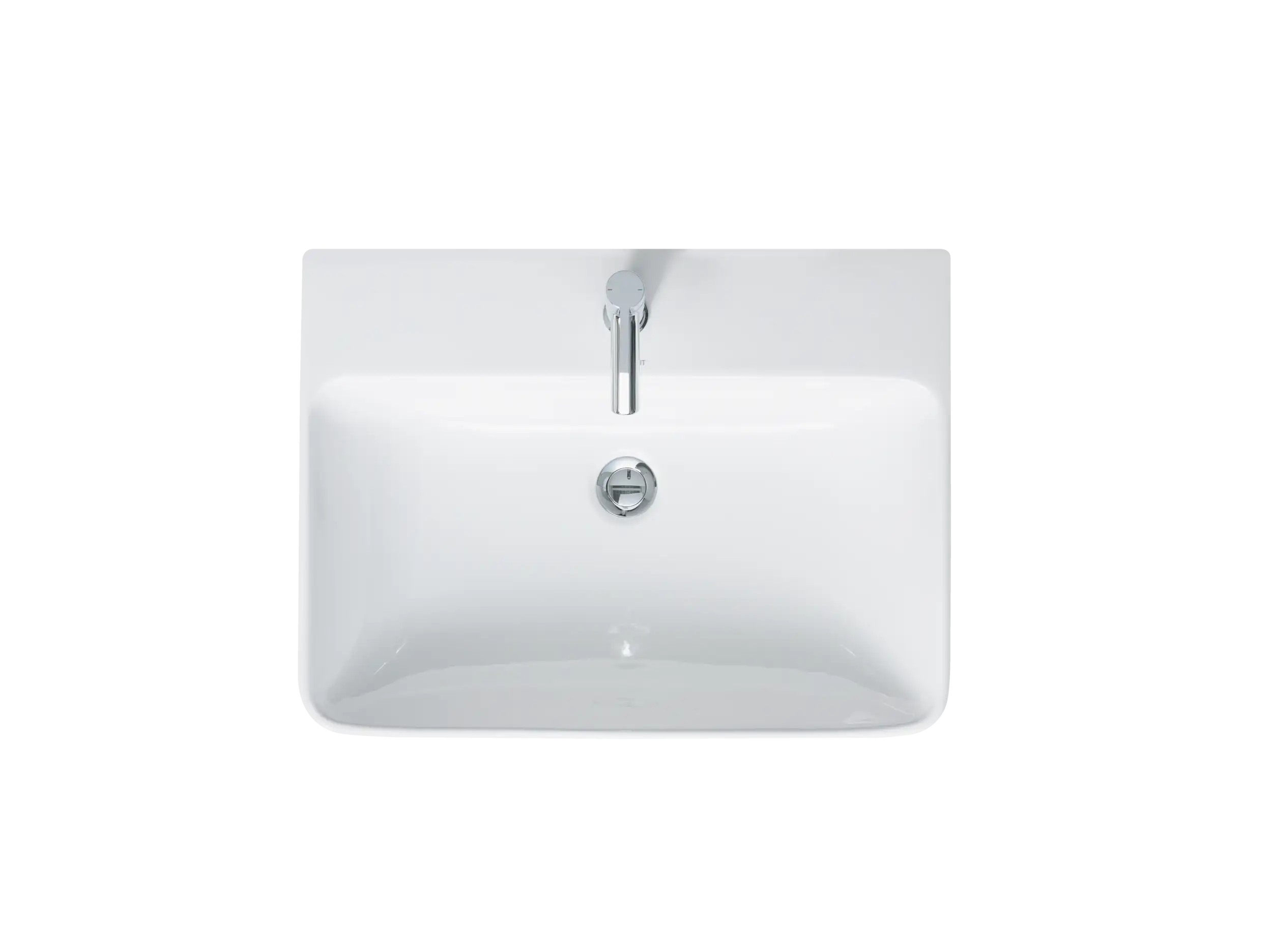 Duravit ME by Starck 25 5/8'' Rectangular Wall Mounted Sink with Single Faucet Hole and with Overflow