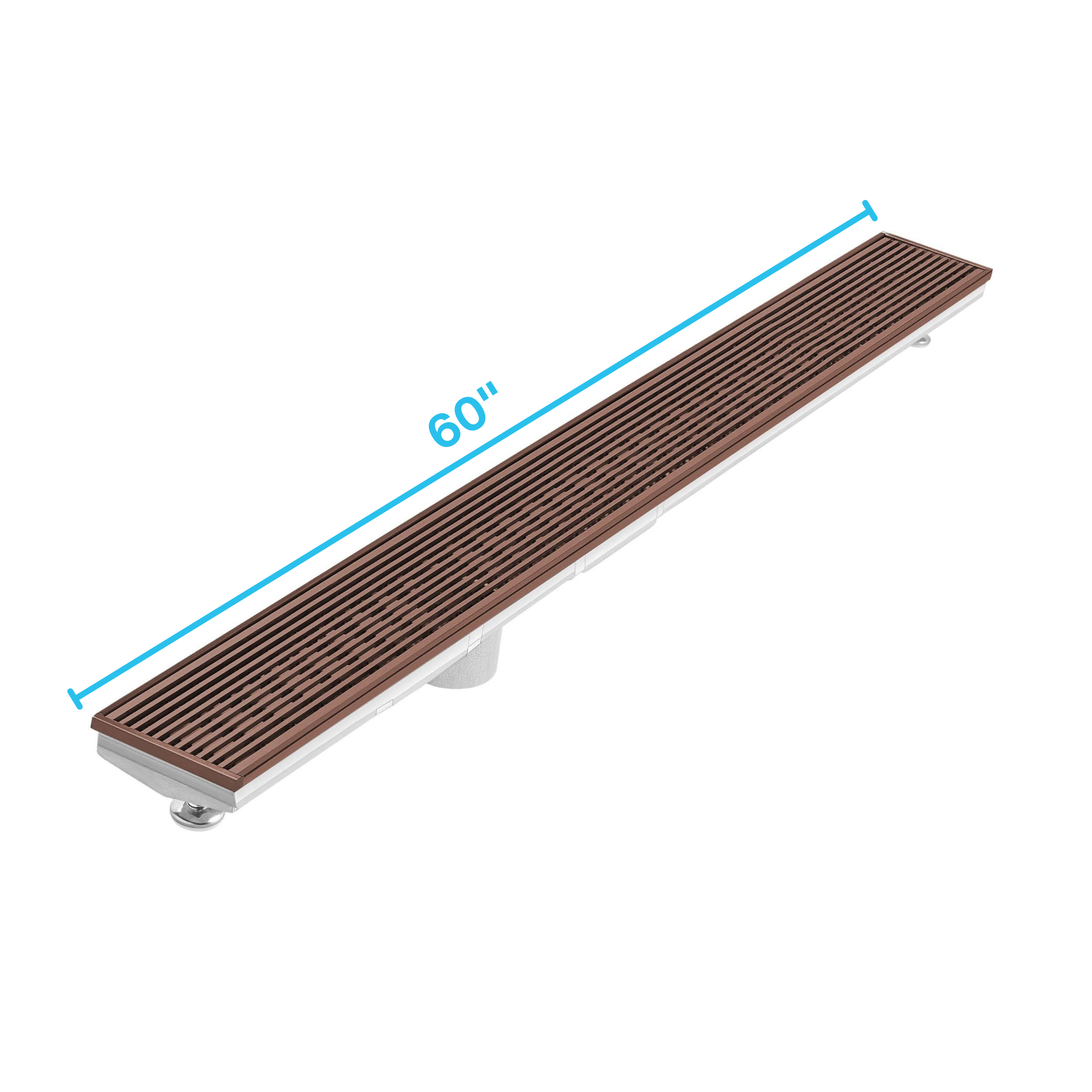 Wedgewire Adjustable Kit Delmar Linear Drain 3" High Flow